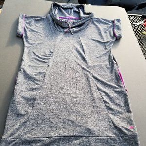 Pink Lotus Athleta M Activewear Tunic Top Gray
